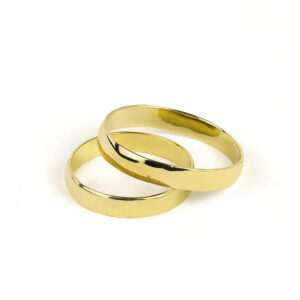 alianza anillos de boda oro media caña